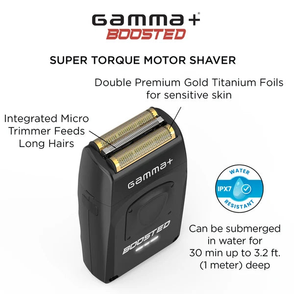 GAMMA + BOOSTED PROFESSIONAL DOUBLE FOIL SHAVER
