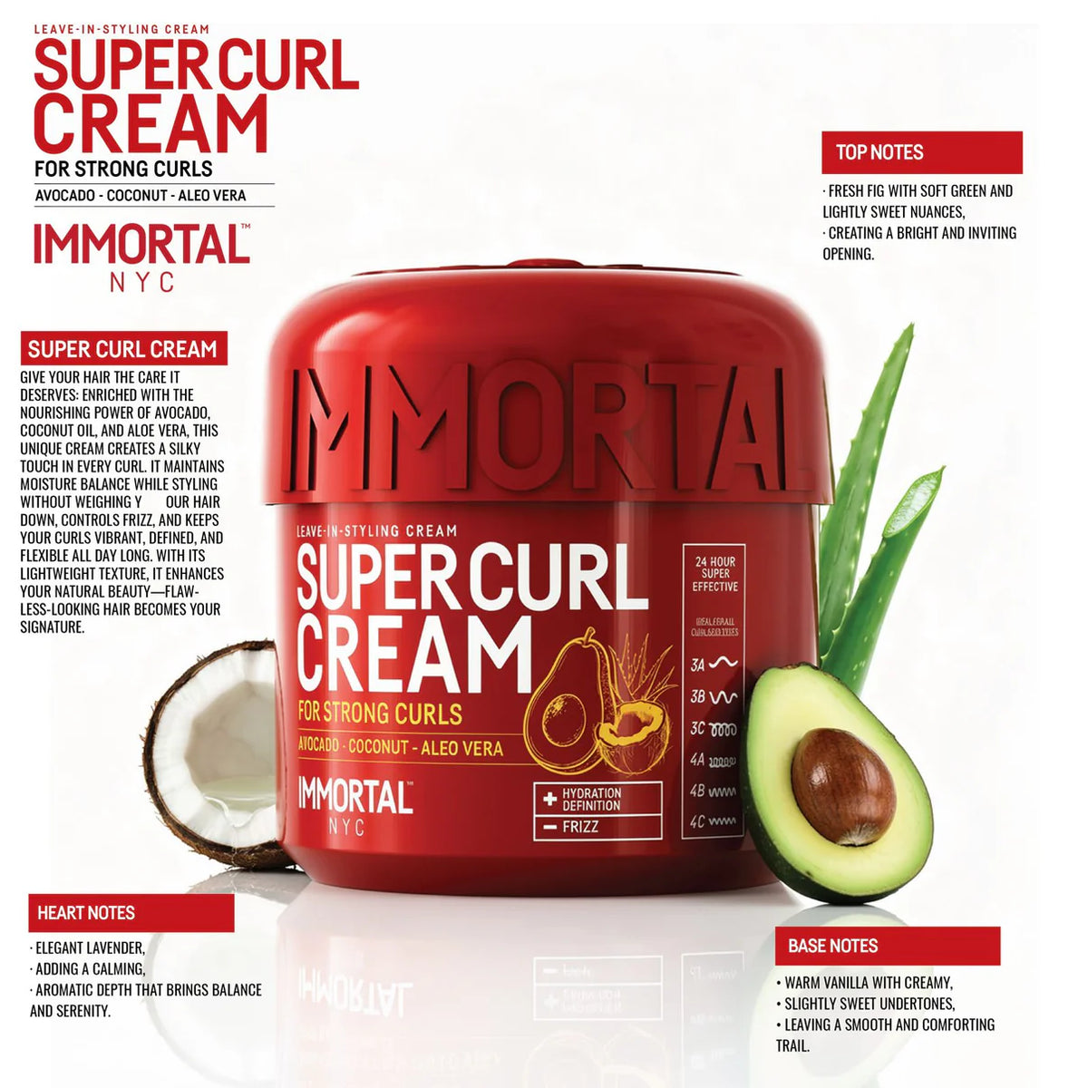 Immortal Super Curl Cream New!!