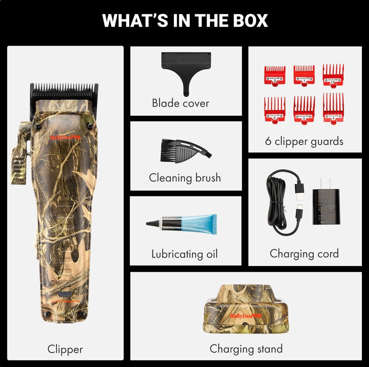 BaBylissPRO® Limited Edition Camo Collection LO-PROFX Compact Clipper