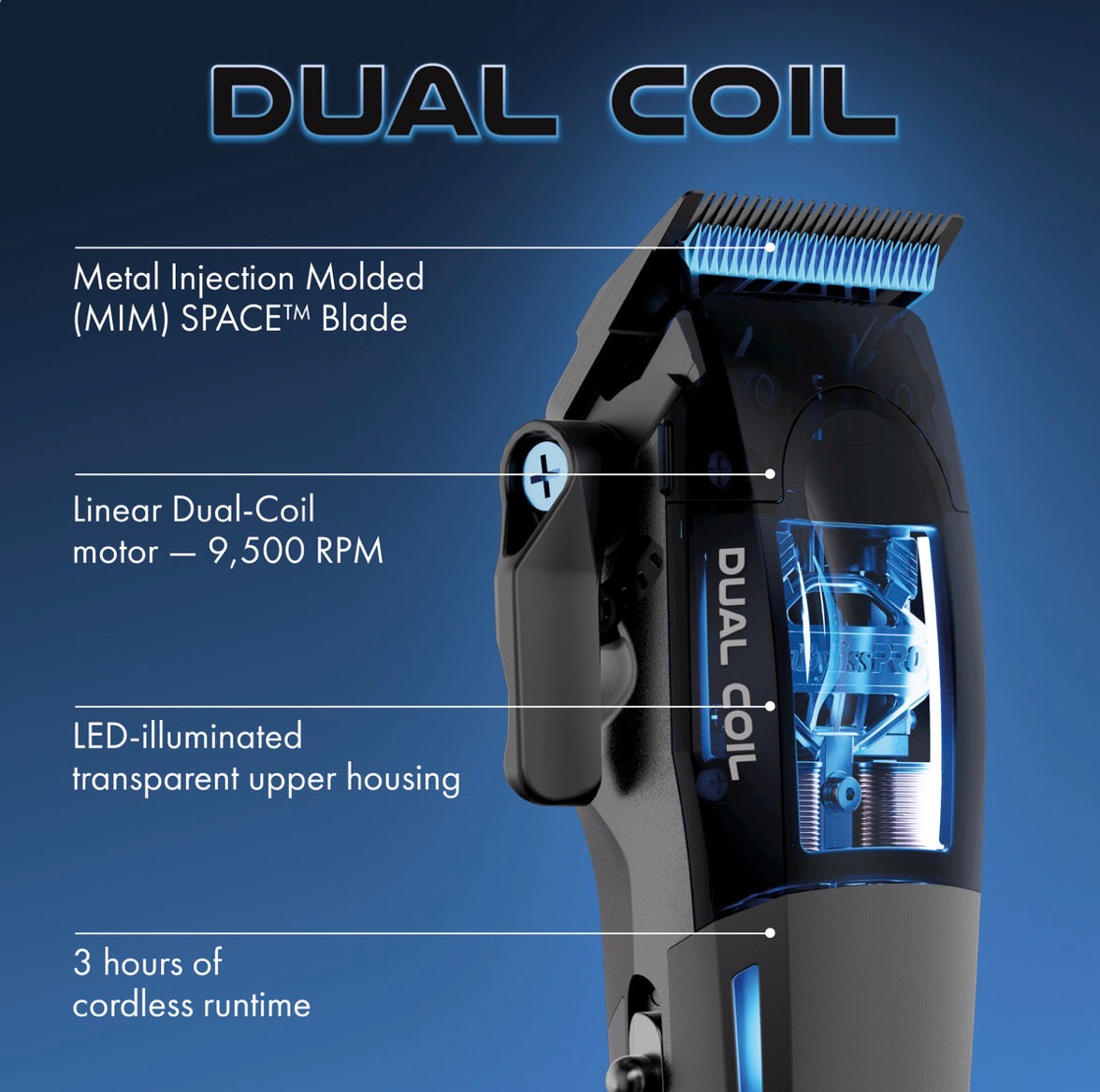 BaBylissPRO Dual-Coil Motor Clipper
