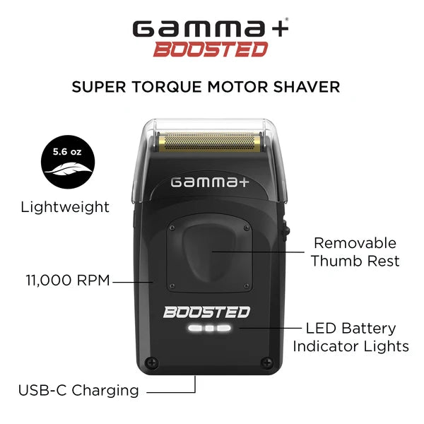 GAMMA + BOOSTED PROFESSIONAL DOUBLE FOIL SHAVER