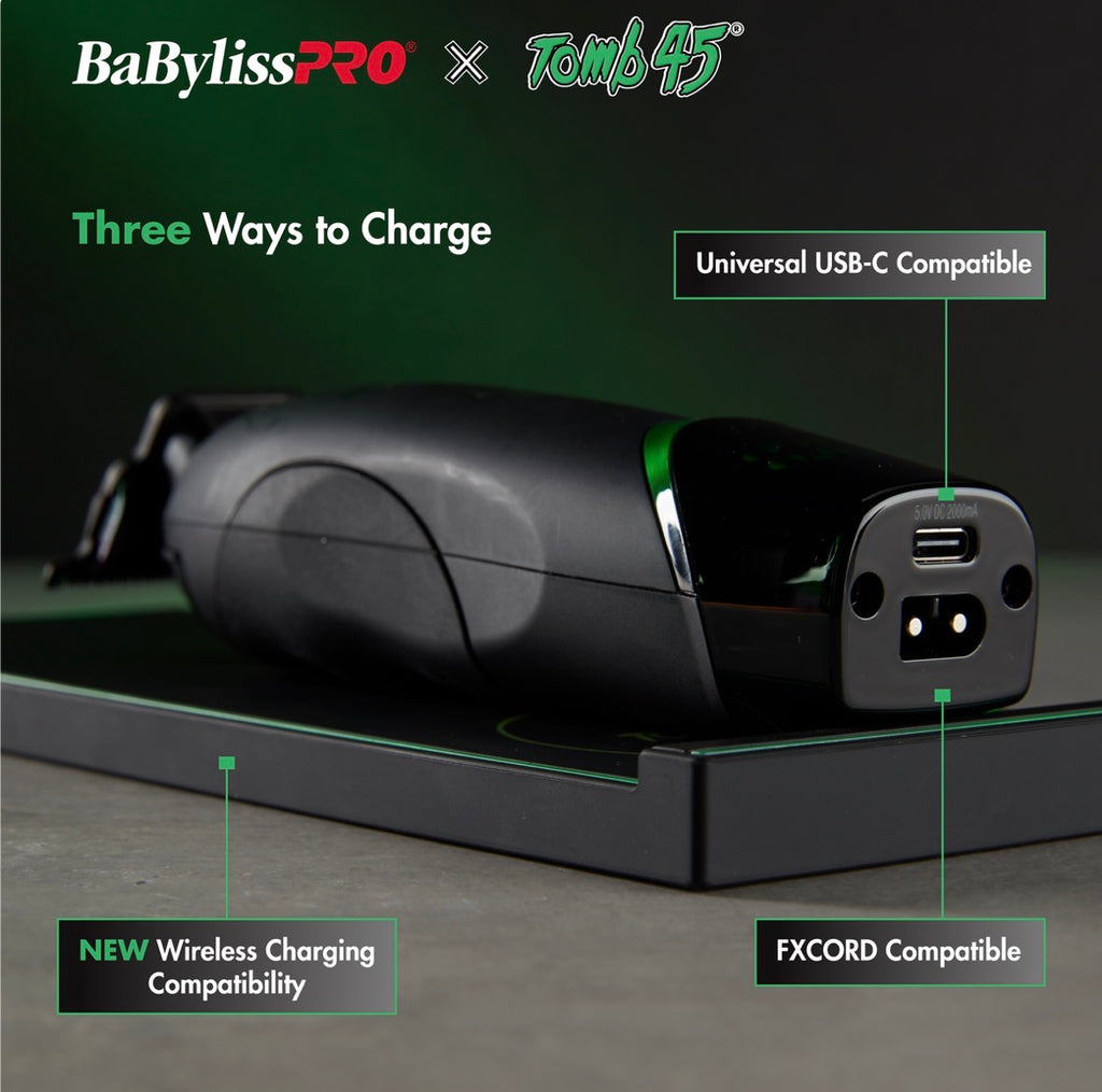 BaBylissPRO® x Tomb45® Wireless-Charging Trimmer