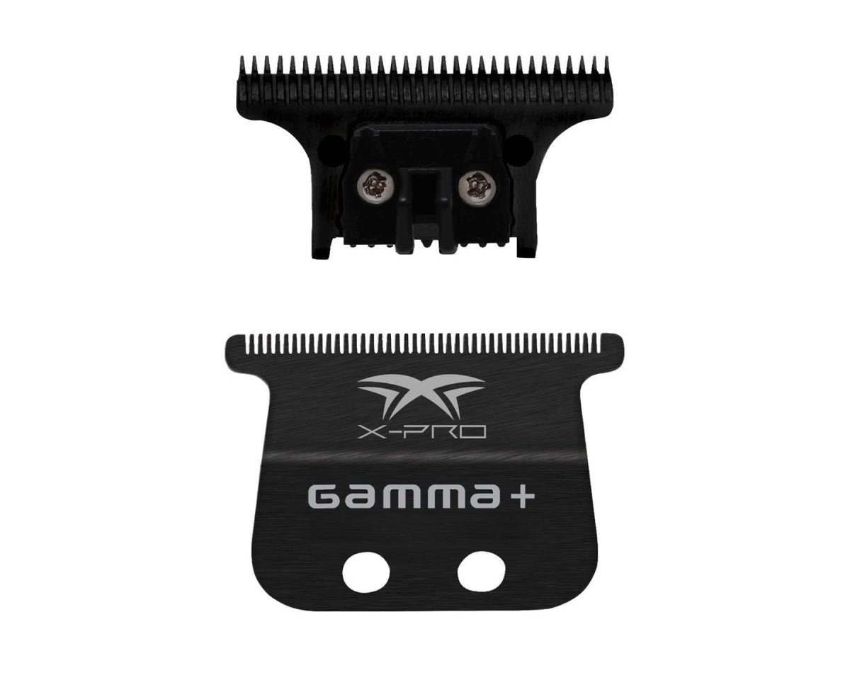 GAMMA+ REPLACEMENT FIXED BLACK DIAMOND X-PRO WIDE FIXED BLADE WITH BLACK DLC "THE ONE " CUTTER TRIMER BLADE SET