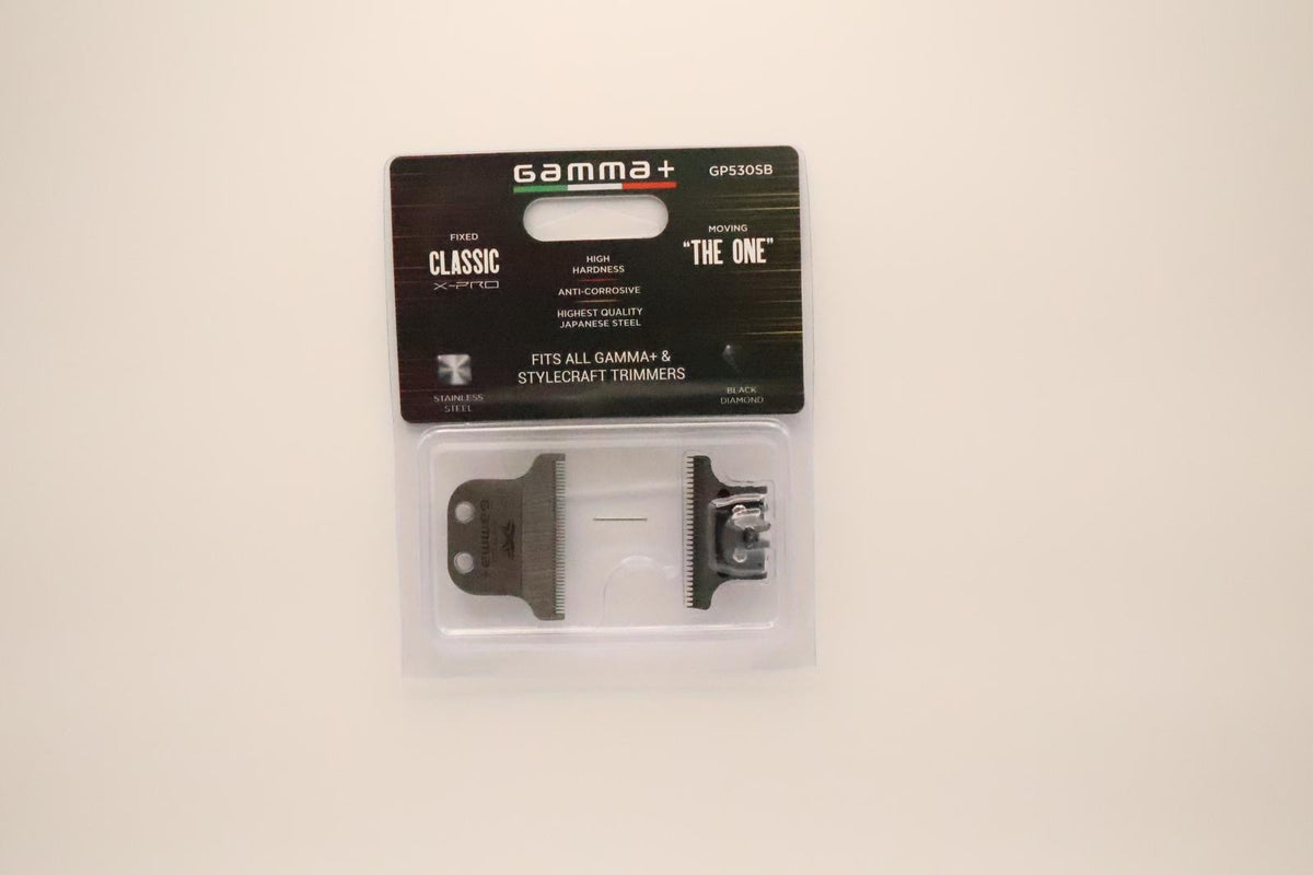 GAMMA+ FIXED CLASSIC X-PRO, MOVING "THE ONE" DIAMOND CUTTING TRIMMER BLADE SET