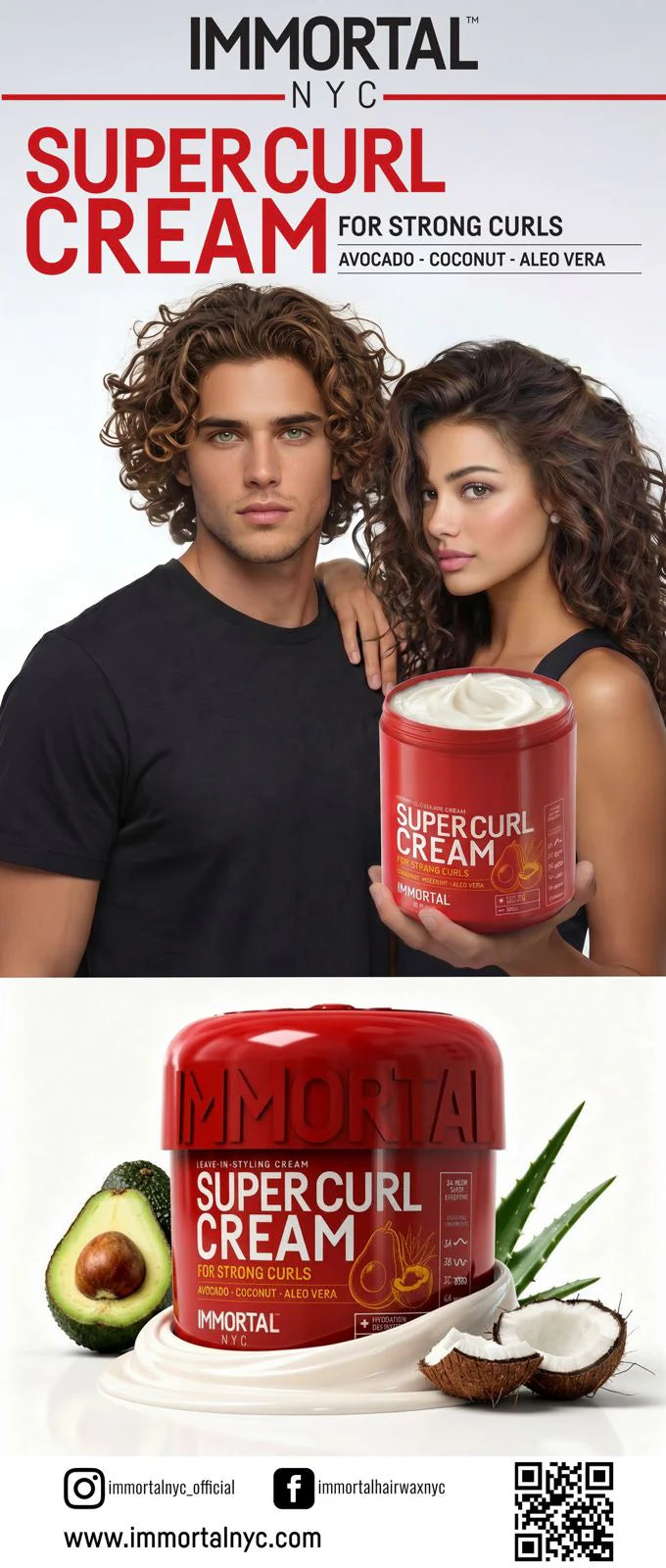 Immortal Super Curl Cream New!!