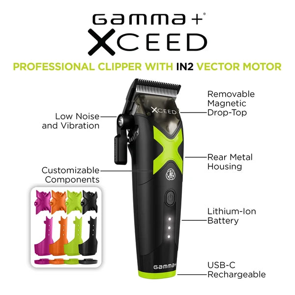 GAMMA + XCEED PROFESSIONAL METAL HAIR CLIPPER