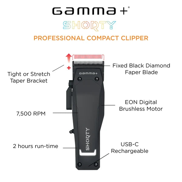 GAMMA + SHORTY PROFESSIONAL HAIR CLIPPER